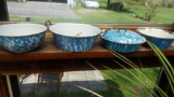 Vintage ganiteware bowls