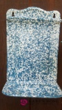 Vintage graniteware towel rack
