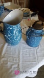 Granitwear Cream pail and water pitcher