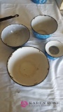 Vintage Graniteware bowls