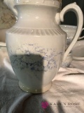 Vintage picture and bowl and chamber pot