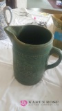 Vintage crock water pitcher