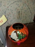 Metal Halloween Container with handle