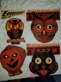 Lot of Halloween masks and decor