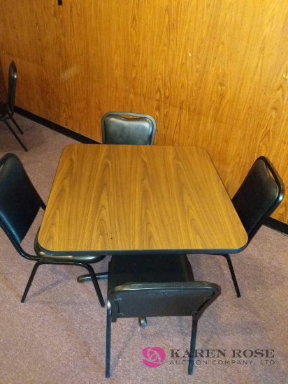 Square table and 4 chairs