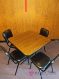 Square table and 4 chairs