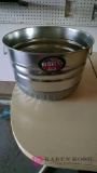 Behrens galvanized bushel basket