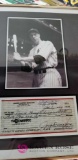 Joe DiMaggio Picture and Check