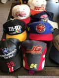 10 Collectible NASCAR hats