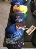 10 collectible NASCAR hats