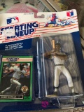 4 Starting lineup collectible figure with card