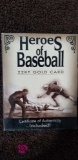 Heroes of Baseball 22KT Gold Cards
