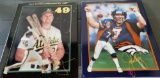 Plaques of Mark McGwire and John Elway