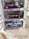 3 Fleer collectible cars