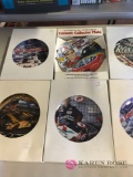 6 Collectible NASCAR ceramic plates