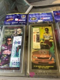 5 commemorative NASCAR tickets