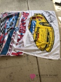 2 NASCAR nylon flags