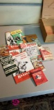 Box of Vintage Sports Guides, Manuals & Schedules