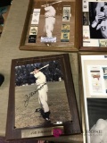 4 Joe DiMaggio photos framed