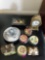 Assorted trinket boxes and figurines