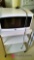 Kenmore microwave and metal cart