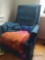 Chair with quilts