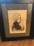 1800s Mozart etching