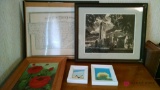 Lot of 4 framed pictures