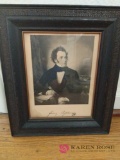Signed framed picture Possible Lithograph or early photo