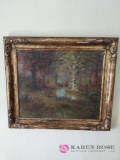 Framed painting