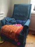 Chair with quilts