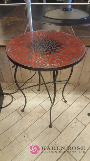 Tile top side table