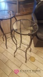 Glass top plant stand