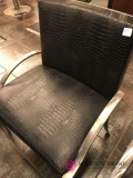 Black and chrome chair