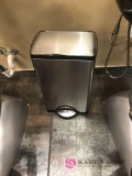 Stainless trashcan