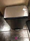 Simple human stainless trashcan