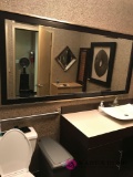 Large framed mirror (back bathroom)