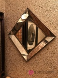 Decorative framed mirror/back room