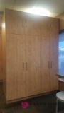Large all wood locker cabinet units