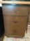 Wooden cabinet and contents