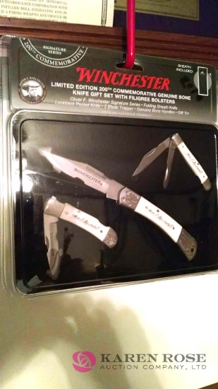 Winchester limited-edition 200th commemorative genuine bone knife set