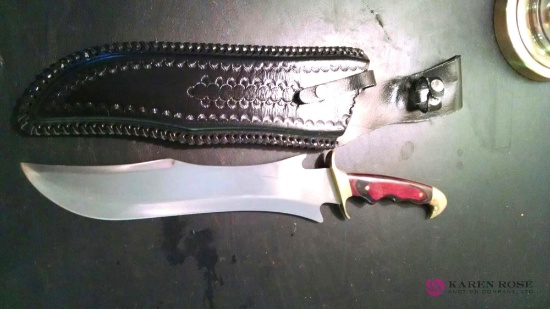 19 in knife with sheath