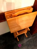 Oak TV trays