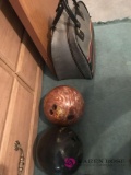 Lot of three bowling balls