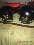 Lot of two motorcycle helmets