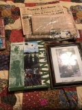 Collectible desert storm cards, books, newspapers