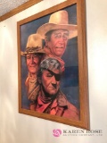 2 Framed John Wayne pictures
