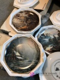 6 collectible plates, Franklin mint heirlooms