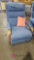 Blue Lazy Boy recliner chair