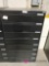 Black metal file cabinet